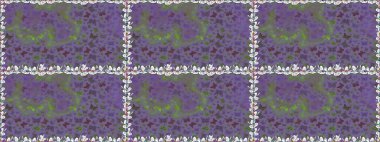 Raster illüstrasyonu. Albüm için resim. Mor renkli sanat kelebekleri. Renkli kelebeklerin kusursuz arka planı.