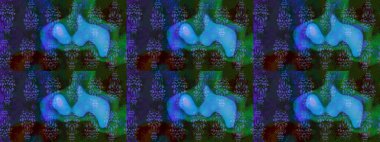 Halk tarzı. Moda baskıları için zarif bir şablon. Modern çiçek arkaplanı. Parlak renkli çiçekleri ve mavi yaprakları olan harika bir çiçek deseni..