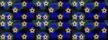 Renkli elementlerle Raster ilginç desen