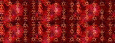 Kırmızı, kahverengi ve siyah renkler üzerine şirin soyut kar tanesi raster tasarımı. Düz kar karalama ikonları, yılbaşı afişi için kar taneleri silueti, kartlar. Yeni yıl kar tanesi.