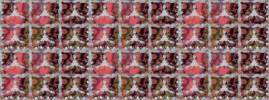 Modern stil dokusu. Çiçek desenli raster, pembe çizgi grafik desenli soyut raster arkaplan.