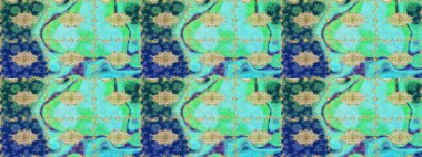 Raster illüstrasyonu. Geleneksel oryantasyon süsü. Klasik Raster altın desenini çiz. Klasik klasik klasik arka plan. Mavi renkler ve altın elementlerle çizim deseni.