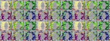 Raster illüstrasyonunda kusursuz çiçek deseni. Tarafsız renklerde çiçekler.