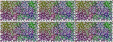 Küçük çiçekteki sevimli çiçek deseni. Renkli çiçekler.