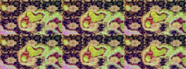 Damask altın soyut çiçek deseni gri renkte. Süslü dekorasyon. Raster illüstrasyonu.