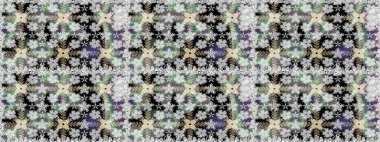 Güzel karalama çiçekleri olan kusursuz çiçek desenleri. Raster illüstrasyonu. Küçük çiçekteki sevimli çiçek deseni. Güzel kumaş deseni.