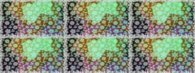 Asya tekstil tarzında. Düz Çiçek Elementleri Tasarımı. Kusursuz çiçek deseni. Tarafsız renklerde çiçekler. Renkli Bahar Temalı Kusursuz Arkaplan. Raster illüstrasyonu.