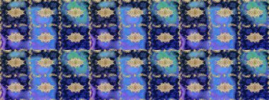 Eskiz kalıbı altın elementler. Klasik çiçek dokusu. Kraliyet retro 'su mavi renkte. Altın şablon. Raster illüstrasyonu. Kart, duvar kağıdı, ambalaj, tekstil için klasik tasarım.