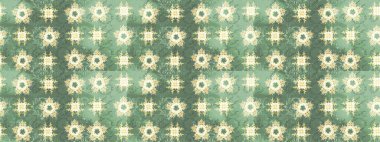 Raster illüstrasyonu. Chichi 'nin kumaş kalıbını çiz. Çiçek deseni. Düz Çiçek Elementleri Tasarımı. Renkli Bahar Teması çizim şablonu.