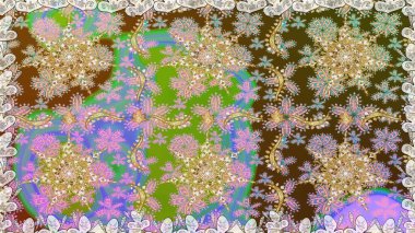 Tarafsız renklerde altın element. Barok tarzında altın çiçek süsü. Antika altın tekrarlanabilir duvar kağıdı. Damask arkaplanı tekrarlayan kusursuz desen.