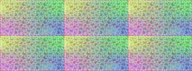 Raster illüstrasyonu. Giysi tasarımı için tarafsız, mavi ve yeşil arka plan dekorasyonu. Renkli kelebeklerin kusursuz arka planı.