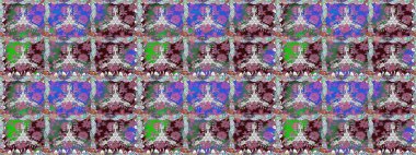 Raster illüstrasyonu. Kusursuz dekoratif arka plan, çiçek mandala. Tarafsız renklerde. Çiçek..