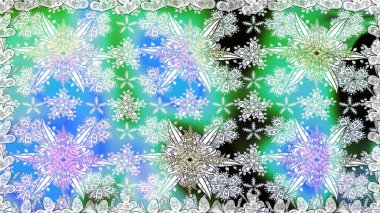 Şablon, pürüzsüz, çiçekli kenar. Güzel, parlak, pürüzsüz kumaş, tuval. Çiçek çelengi. Kıvırcık, parlak örgü. Raster illüstrasyonu. Klasik eski arkaplan.