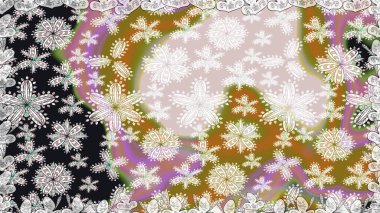 Modern stil dokusu. Çiçek desenli raster, nötr çizgi grafik deseni soyut raster arkaplan.