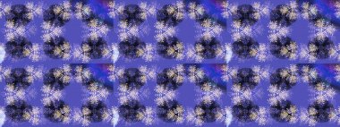 Düz yatıyordu. Mor, mavi ve nötr renklerdeki kar tanelerinden oluşan kış deseni. Kış konsepti Raster illüstrasyonu.