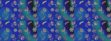 Tatlı suluboya, dikişsiz çiçek deseni. Büyük bir çiçek boyası seti. Kartlar, davetiyeler, tarih kartları ve daha fazlası için kullanılabilir.