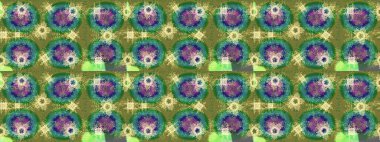 Kış konsepti Düz yatıyordu. Raster illüstrasyonu. Yeşil, mavi ve nötr renklerde kar tanelerinden oluşan kış deseni.