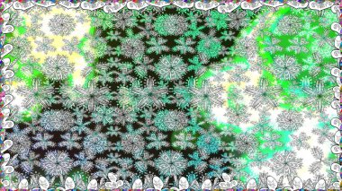 Gri renkli Asya tekstili. Çiçeklerle suluboya desenli çiçek deseni. Raster illüstrasyonu.