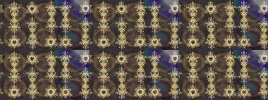 Yuvarlak raster kar tanesi. Renkli arka planda izole tatlı kar taneleri. Soyut kış kahverengi, gri ve yeşil süs. Güzel kar tanesi. Raster illüstrasyonu.