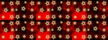 Raster suluboya çiçek deseni, narin çiçekler, kırmızı çiçekler, tebrik kartı şablonu. Güzel kumaş deseni.