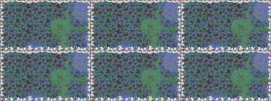 Çizim, karalama, karalama. Kelebekli kusursuz soyut çiçek arkaplanı. Raster. Moda Kumaşı Tasarımı. Sonsuz.