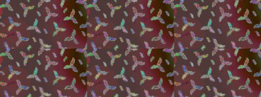 Kar tanesi süs desen. Snowflakes desen. Kar taneleri arka plan. Arka plan üzerinde izole soyut kar taneleri ile düz tasarım. Raster illüstrasyon.