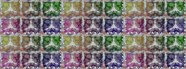 Çiçekli karalama şeklinde Raster çiçek deseni. Tarafsız renklerde bahar çiçekleri. Raster illüstrasyonu.