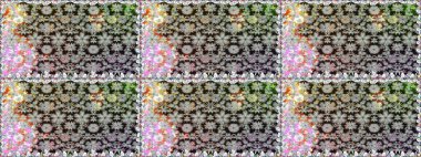 Güzel kumaş deseni. Raster suluboya deseni, narin çiçekler, gri çiçekler, tebrik kartı şablonu..