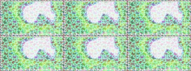 Raster illüstrasyonu. Tekrarlanan kelebekler. Çizim, karalama, karalama. Elle çizilmiş sevimli, kızsı, pürüzsüz bir şekil. Sonsuz.