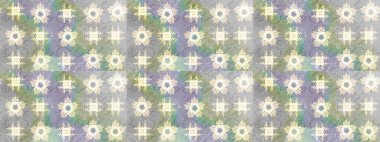 Raster illüstrasyonu. Modaya uygun kumaş deseni. Küçük çiçekteki sevimli çiçek deseni. Tony 'nin kumaş desenini çiz.