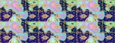 Klasik Raster Golden eskiz kalıbı. Çiçek süsü kumaş deseni, cam, altın elementlerle mavi renklerde çiçek desenli metal..