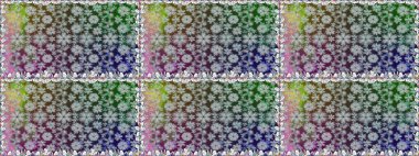 Raster illüstrasyonu. Küçük çiçekteki sevimli çiçek deseni. Gri renkli çiçekler.