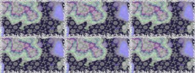 Renkli Bahar Temalı Kusursuz Arkaplan. Düz Çiçek Elementleri Tasarımı. Çiçekli, kusursuz bir arkaplan. Çocuk stili.