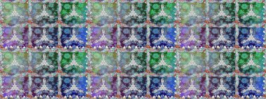 Mavi el çizimi desen. Raster deseni. Karalama çiçekleri kusursuz desen. Sanat çiçeklere ilham verir ve arka plan bırakır.