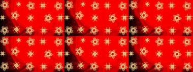 Raster illüstrasyonu. Kibarca, kırmızı renkte yaz çiçekleri. Küçük çiçekteki sevimli çiçek deseni. Raster deseni.