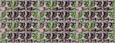 Tarafsız renklerde bahar çiçekleri. Raster illüstrasyonu. Çiçekli, pürüzsüz bir desen. Raster çiçekleri klasik tarzda resmedilir..