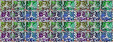 Çiçekli karalama şeklinde Raster çiçek deseni. Nazik, narin çiçek arkaplanı. Renkli çiçekler.