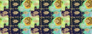 Altın elementlerle mavi renklerde altın desen. Klasik altın desenli çizim. Raster geleneksel oryantasyon süsü.