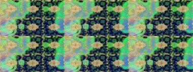 Klasik klasik klasik arka plan. Klasik Raster altın desenini çiz. Altın elementlerle yeşil renklerde altın desen. Geleneksel oryantasyon süsü.