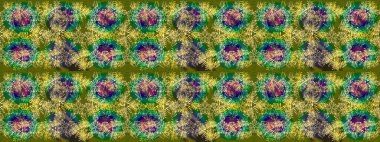 Renkli elementlerle Raster ilginç desen