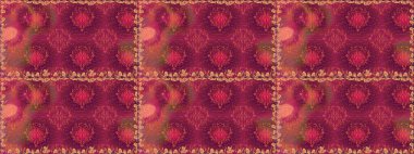 Tomurcukları çiçek olan sevimli bir çiçek deseni. Kumaş, tekstil, duvar kağıdı baskısı için. Eski usul. Raster illüstrasyonu. Kusursuz bir geçmişi var. Raster..