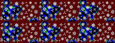 Nazik, narin çiçek arkaplanı. Çiçekli karalama şeklinde Raster çiçek deseni. Hoş renklerde çiçekler.