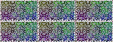 Küçük çiçekteki sevimli çiçek deseni. Varicologray raster kusursuz çizim. Birçok gri soyut çiçekli tropik, pürüzsüz desen.