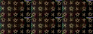 Raster illüstrasyonu. Çiçekli karalama şeklinde Raster çiçek deseni. Nazikçe, bahar çiçekleri siyah renklerde.