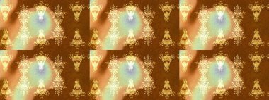 Çiçek süslemeli çizim deseni. Kahverengi, nötr ve bej renkli çiçekler. Raster illüstrasyonu.