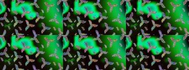 Kar tanesi süs desen. Snowflakes desen. Raster resim. Kar taneleri arka plan. Düz çizmek özgeçmişlerine izole soyut kar taneleri ile.