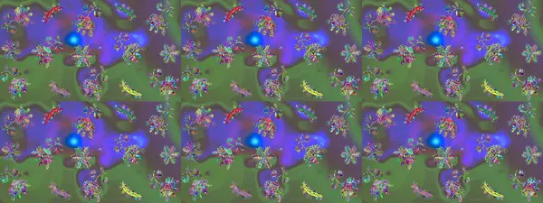 Soyut kar taneleri arkaplanda izole edilmiş düz dizayn. Raster kar taneleri arka planda. Raster illüstrasyonu. Kar tanesi rengarenk desen. Kar taneleri deseni.