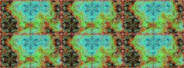 Yeşil renklerde pürüzsüz desen. Kusursuz altın desenli bukleler. Raster altın pürüzsüz desen. Doğu tarzında altın elementler arabesk.