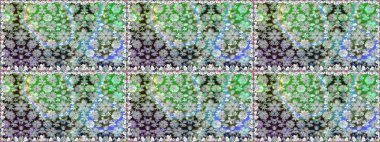 Eskiz tarzı gri renkte. Şirin karalama çiçekleri olan kusursuz çiçek desenleri. Raster illüstrasyonu. El yapımı çiçek ve bitki koleksiyonu. Raster illüstrasyonu.