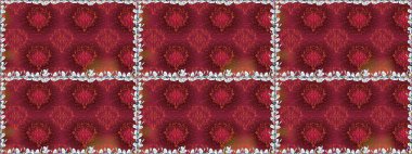 Güzel kumaş deseni. Raster illüstrasyonu. Güzel karalama çiçekleri olan kusursuz çiçek desenleri. Küçük çiçekte sevimli çiçek deseni var..